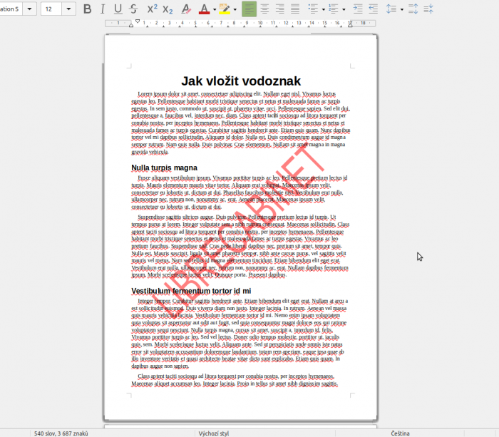 Vodoznak Writer 03